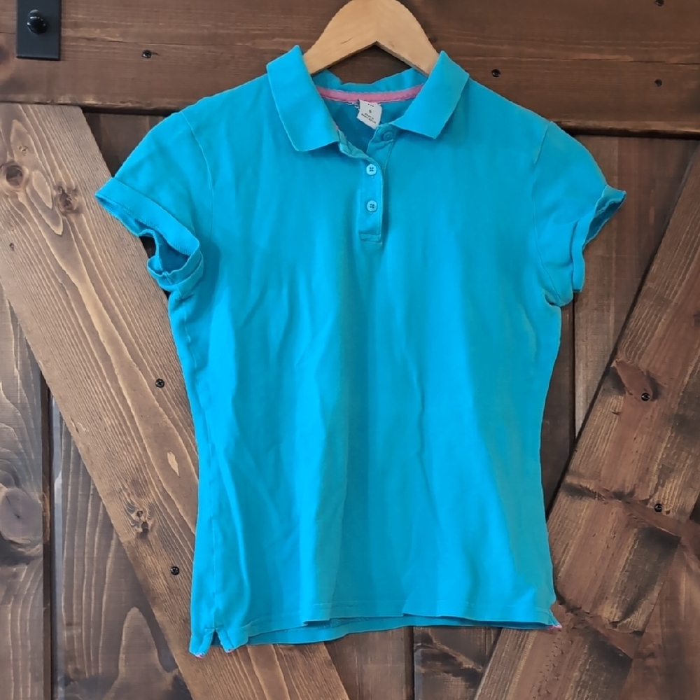 VIntage Y2K GAP Blue Polo Shirt 100% Cotton
